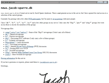 Tablet Screenshot of news.jacob-sparre.dk
